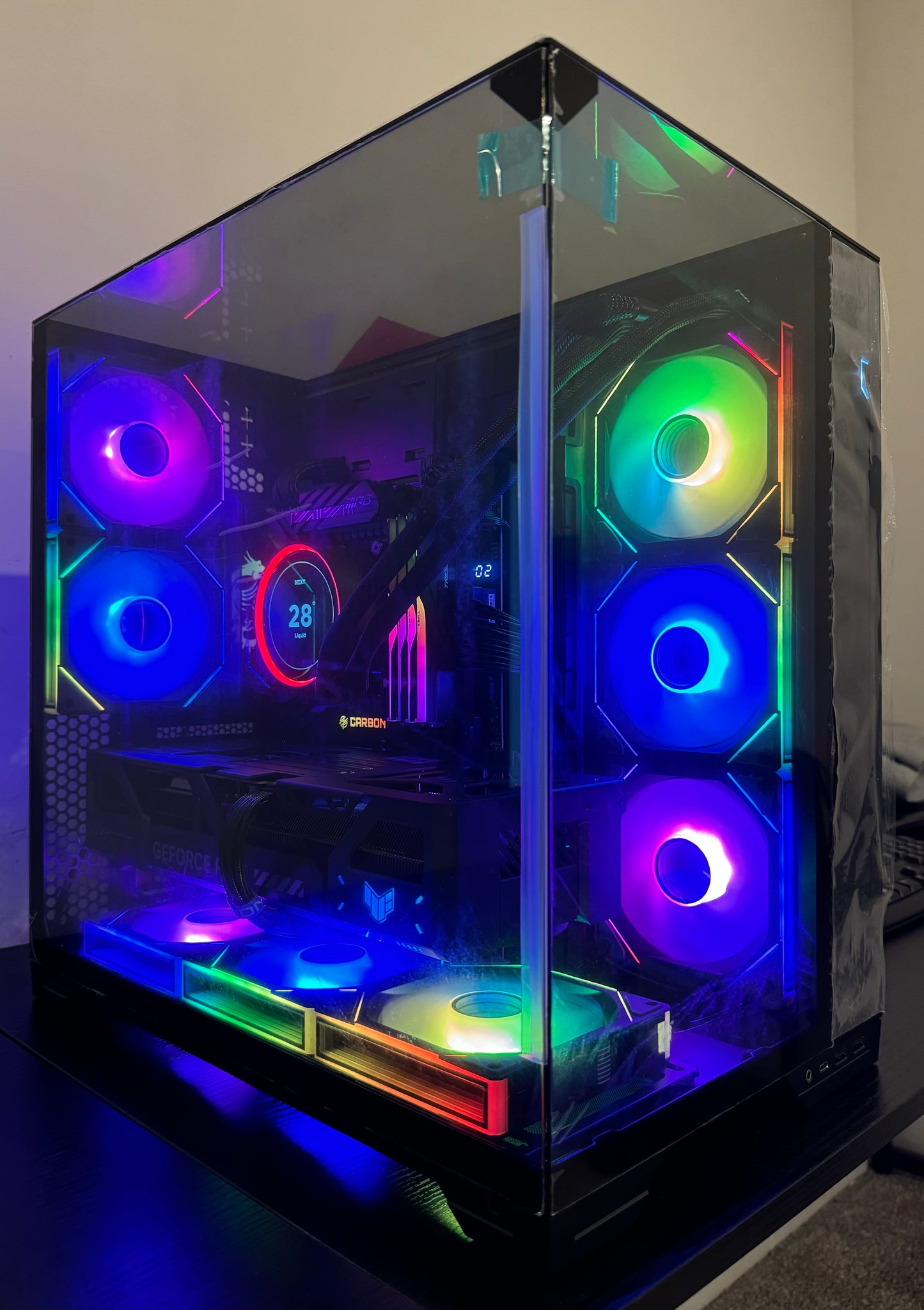 RYZEN 9 9950X3D AI WORKSTATION PC RTX 5090 128GB RAM 4TB NVME SSD WiFI RGB VR
