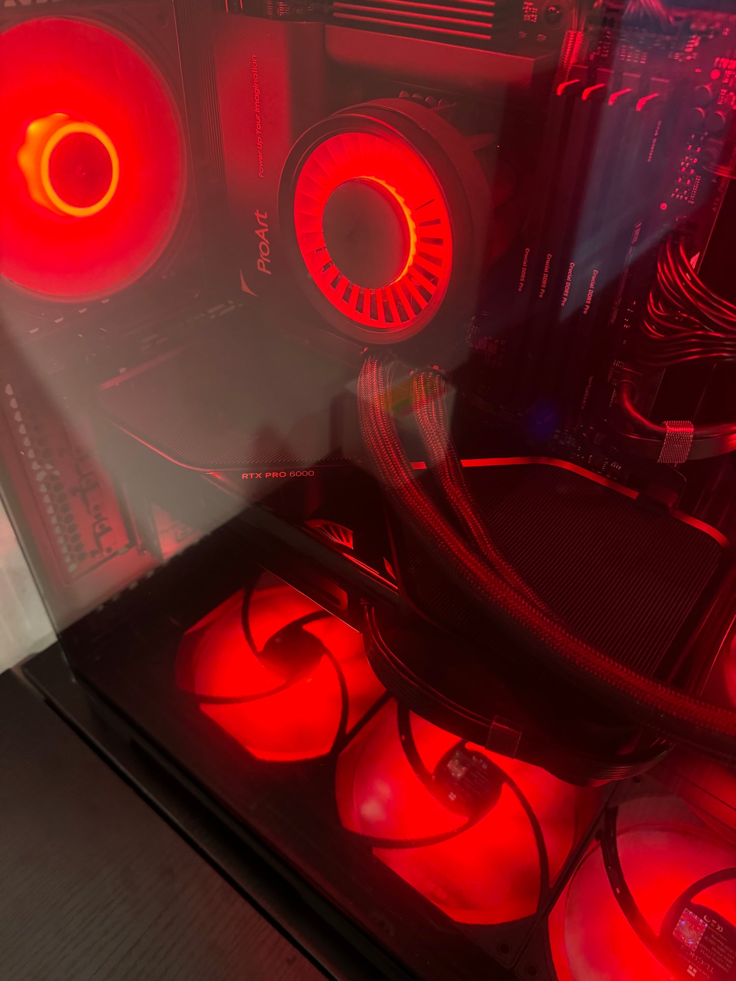 RTX PRO 6000 AI WORKSTATION PC Core ULTRA 9 285K 192GB RAM 8TB SSD WiFI RGB VR