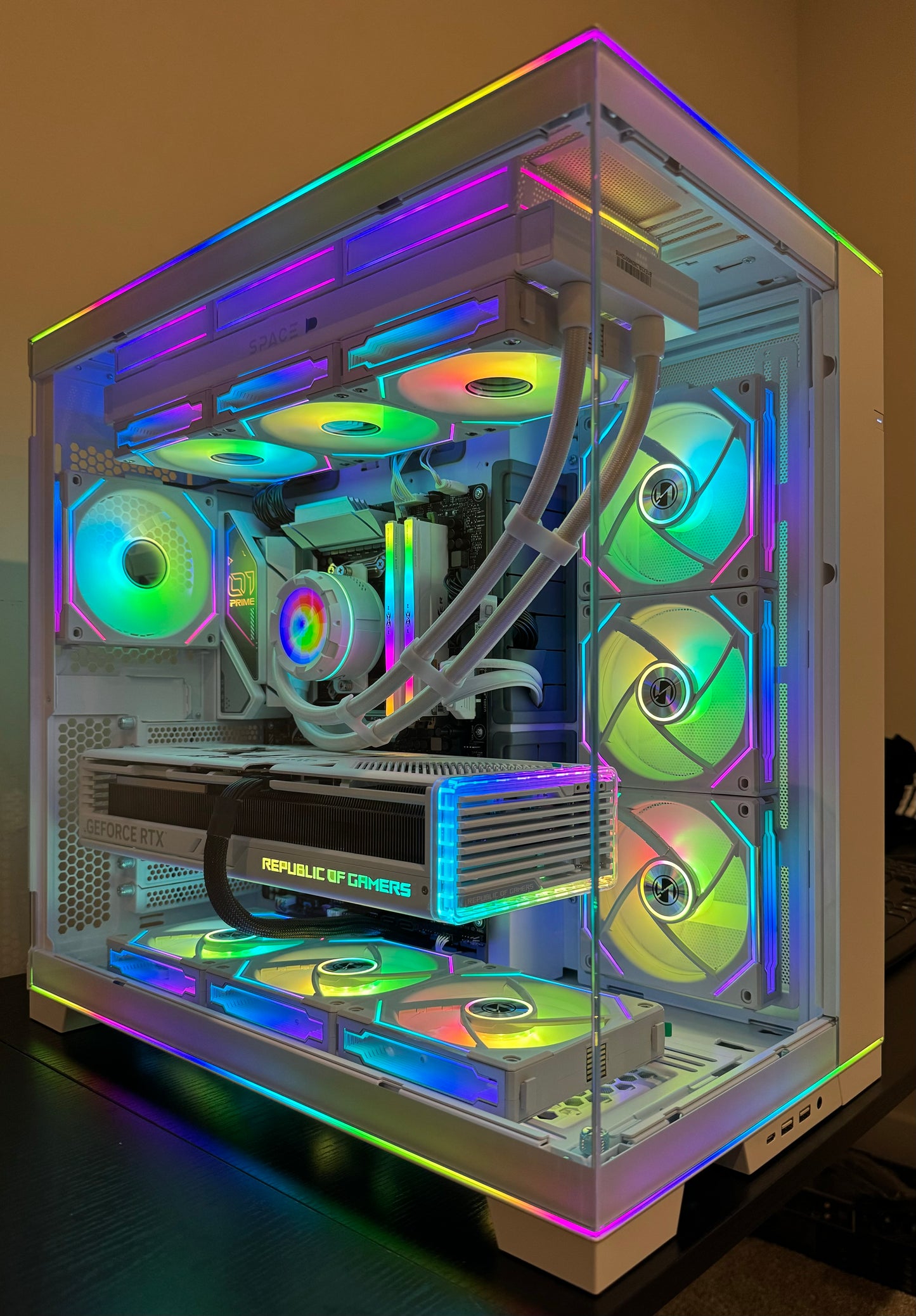 CUSTOM BUILT GAMING PC - i9 14900K RTX 5080 64GB DDR5 4TB SSD Z790 WHITE BUILD