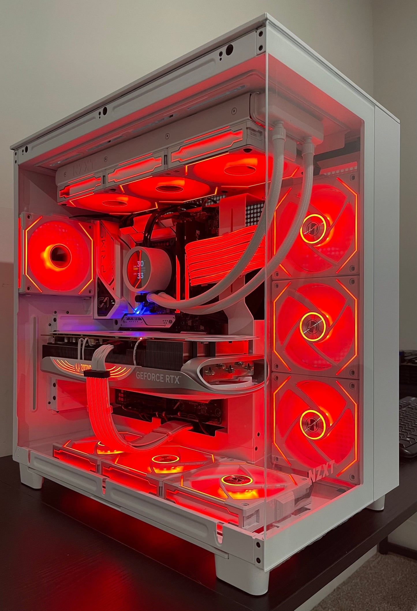 WHITE RTX 4090 CUSTOM BUILT GAMING PC - i9 14900K 64GB DDR5 4TB SSD Z790