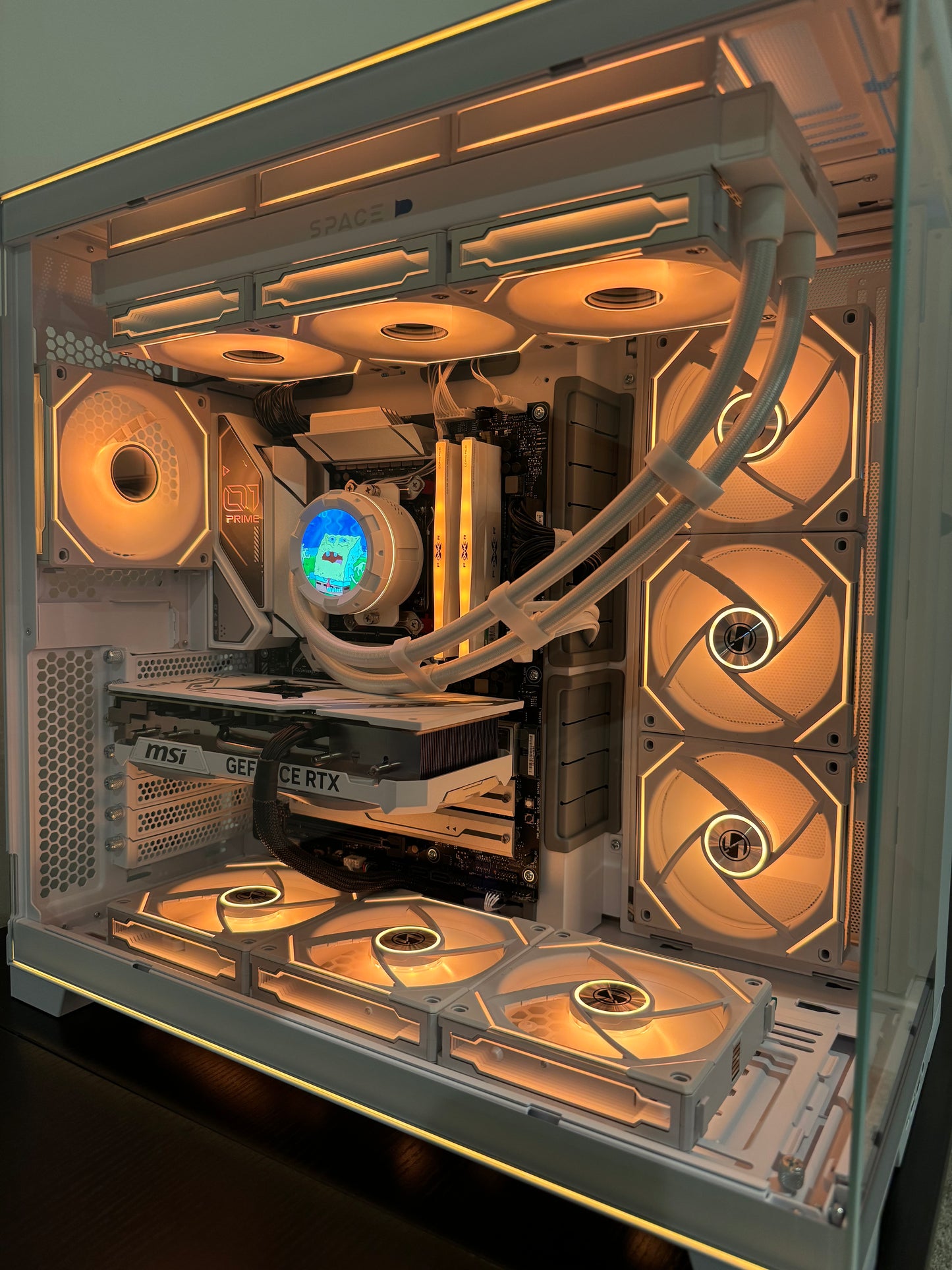 i9 14900K Gaming PC NVIDIA RTX 40 SERIES - 32GB DDR5 2TB SSD WiFi 6 DIGITAL LCD WHITE BUILD