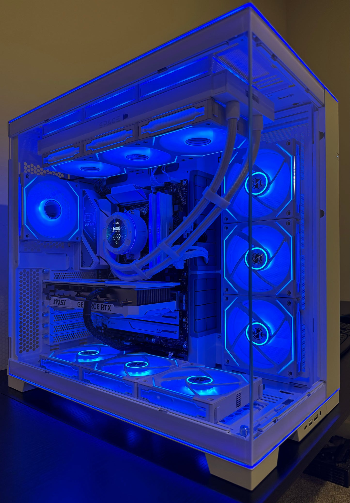 i9 14900K Gaming PC NVIDIA RTX 40 SERIES - 32GB DDR5 2TB SSD WiFi 6 DIGITAL LCD WHITE BUILD