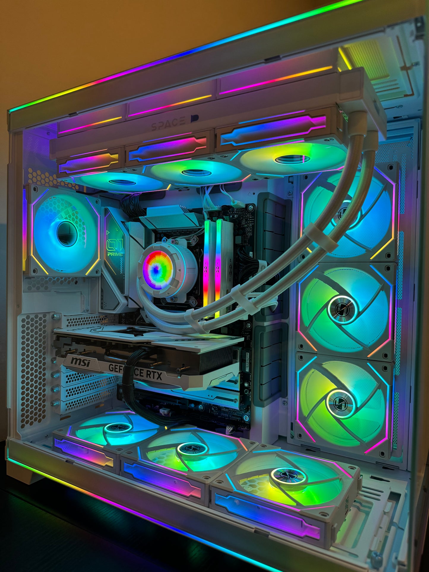 i9 14900K Gaming PC NVIDIA RTX 40 SERIES - 32GB DDR5 2TB SSD WiFi 6 DIGITAL LCD WHITE BUILD