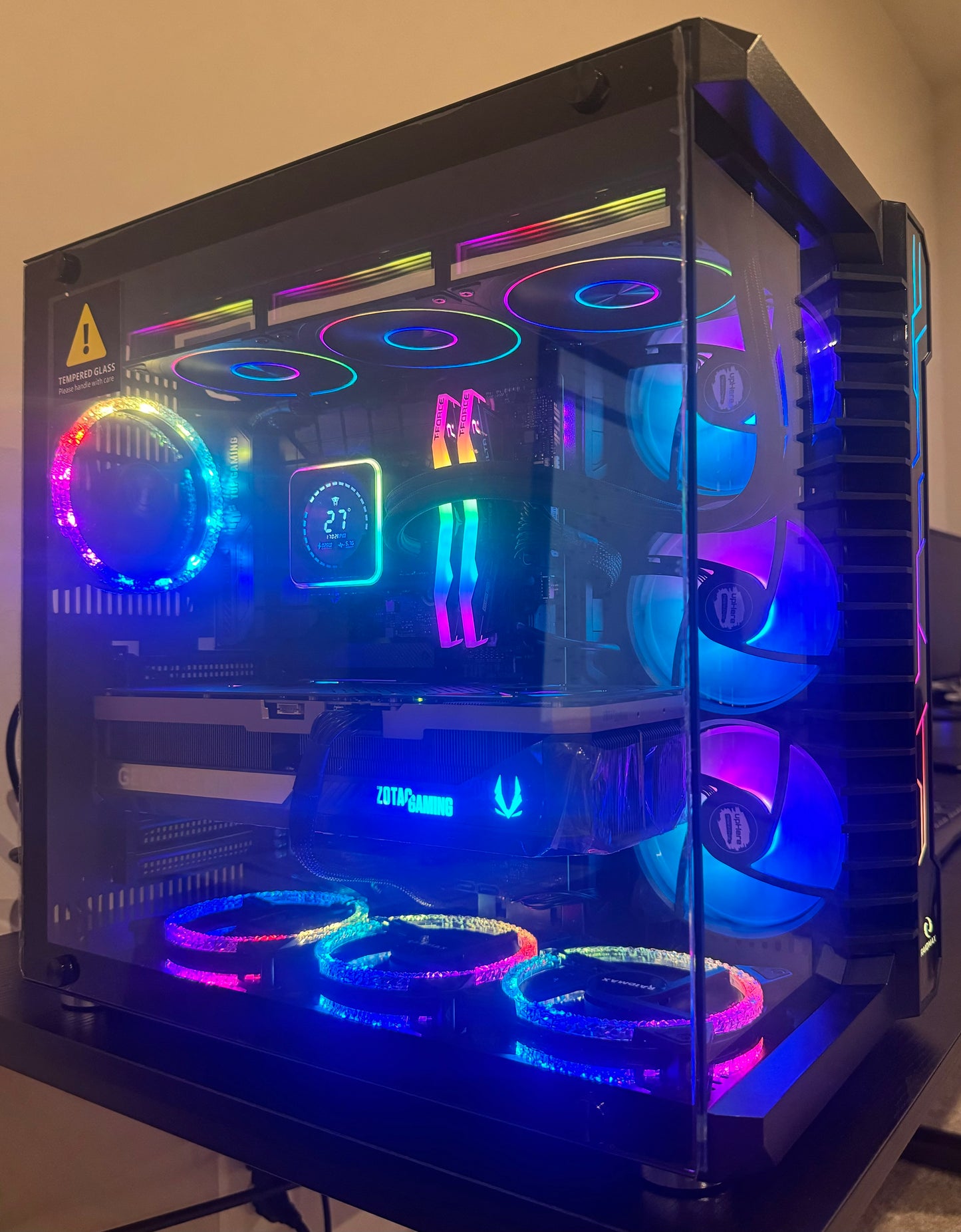 RX 9070 XT CUSTOM BUILT GAMING PC RYZEN 9800X3D 32GB DDR5 RAM 2TB SSD WiFi 6 VR