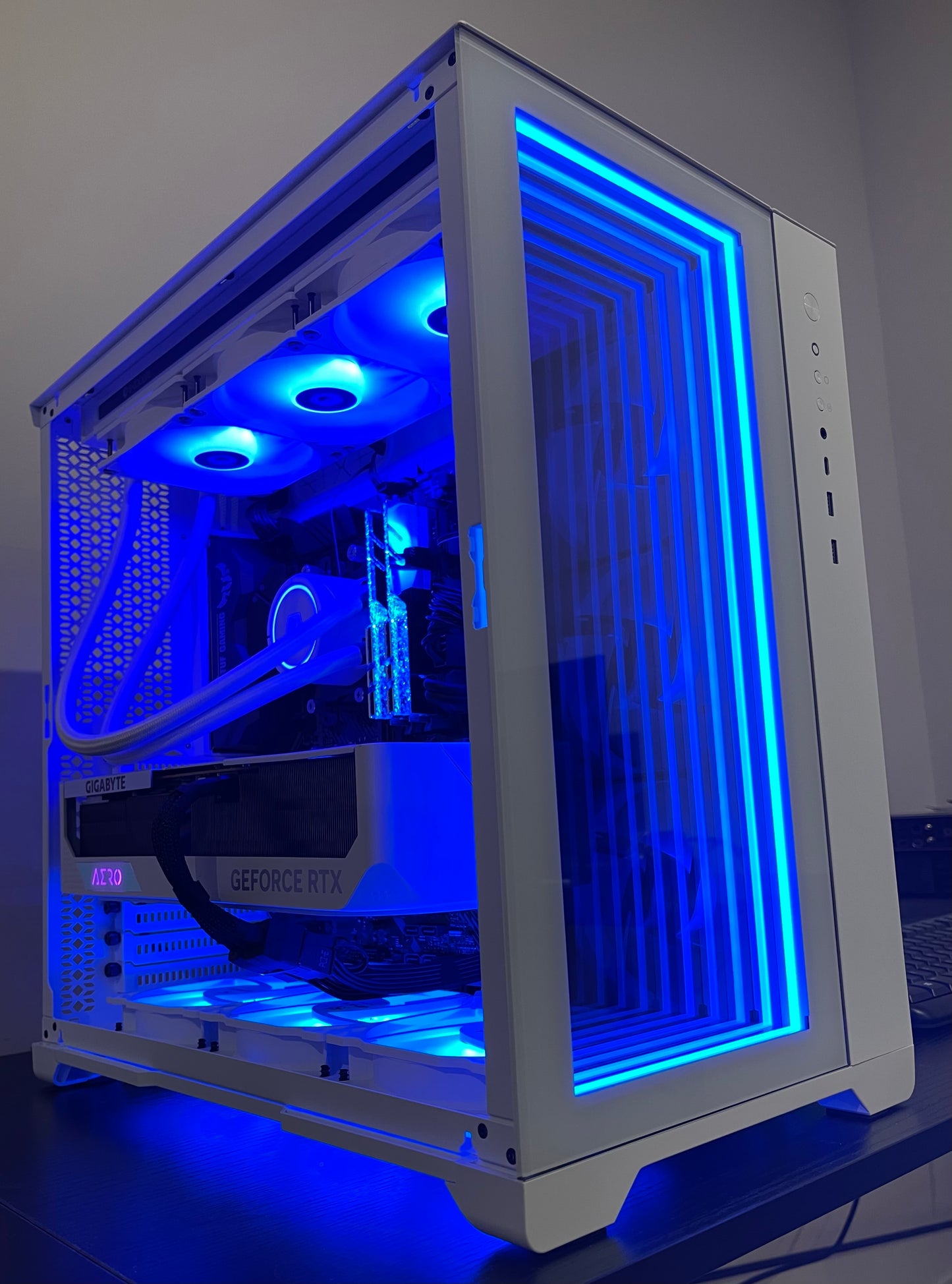 RTX 4080 SUPER RYZEN 9 7900X Custom Built Gaming PC 2TB SSD WiFi RGB WHITE BUILD