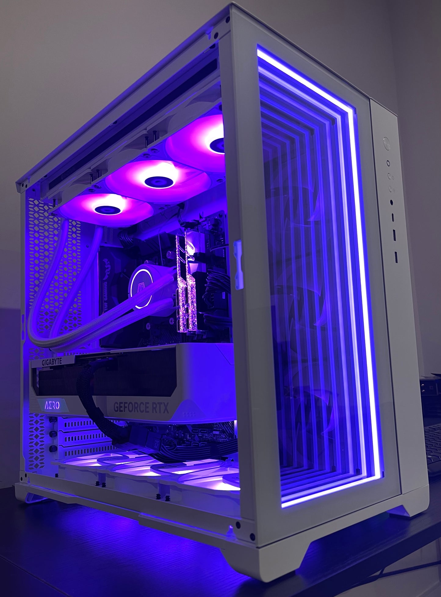 RTX 4080 SUPER RYZEN 9 7900X Custom Built Gaming PC 2TB SSD WiFi RGB WHITE BUILD