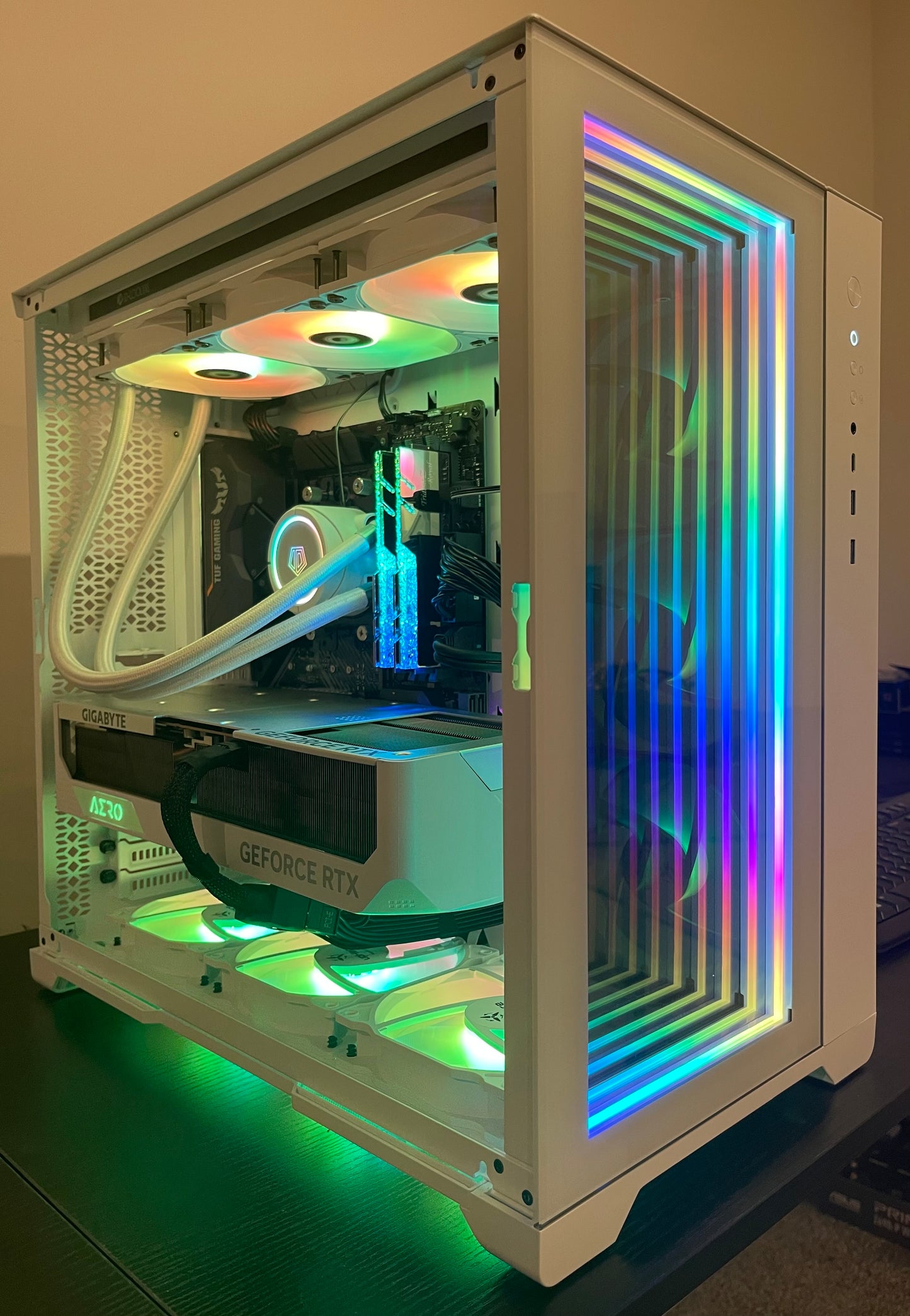RTX 4080 SUPER RYZEN 9 7900X Custom Built Gaming PC 2TB SSD WiFi RGB WHITE BUILD