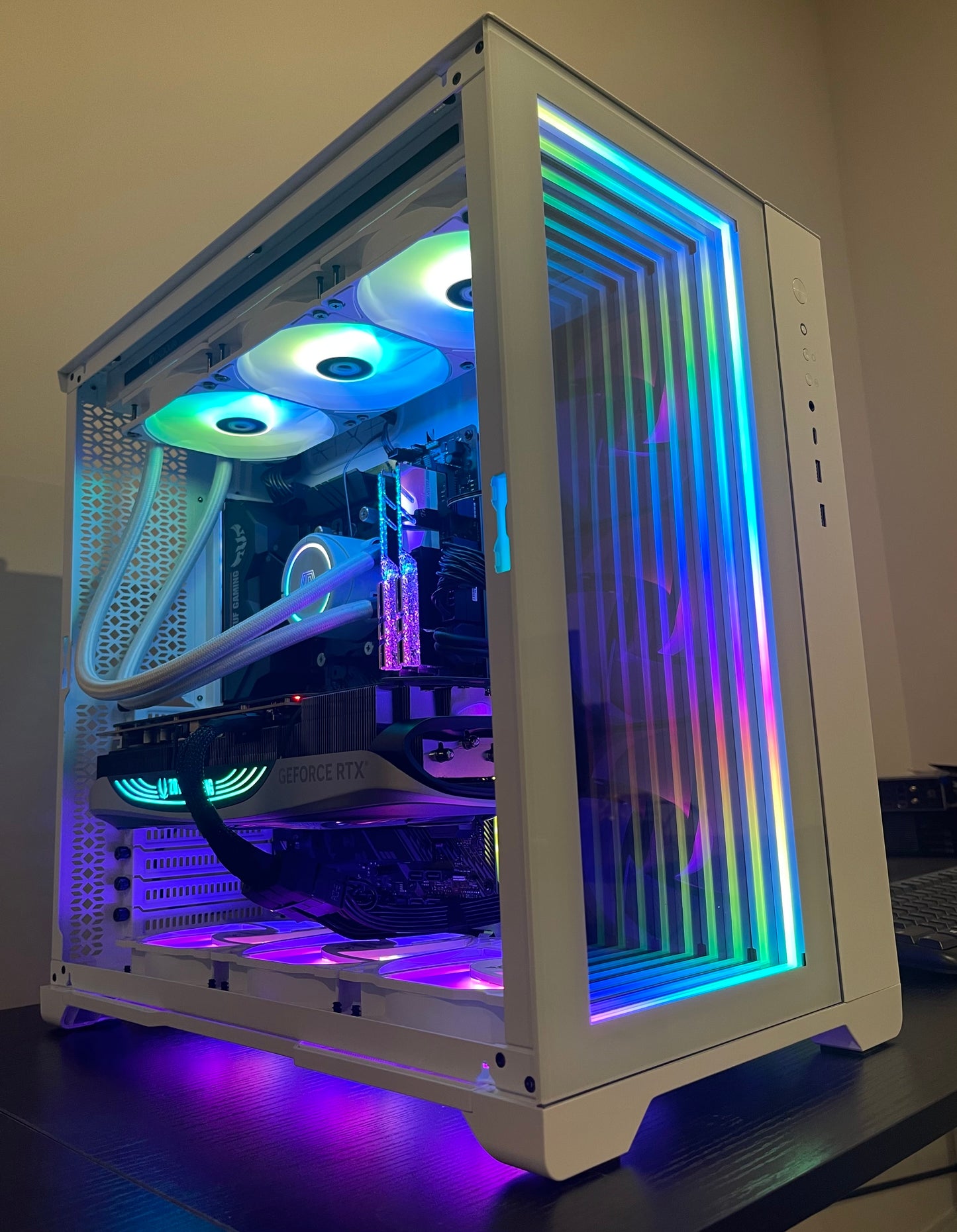 RTX 40 SUPER RYZEN 9 9900X Custom Built Gaming PC 32GB RAM 2TB SSD WiFi RGB WHITE BUILD