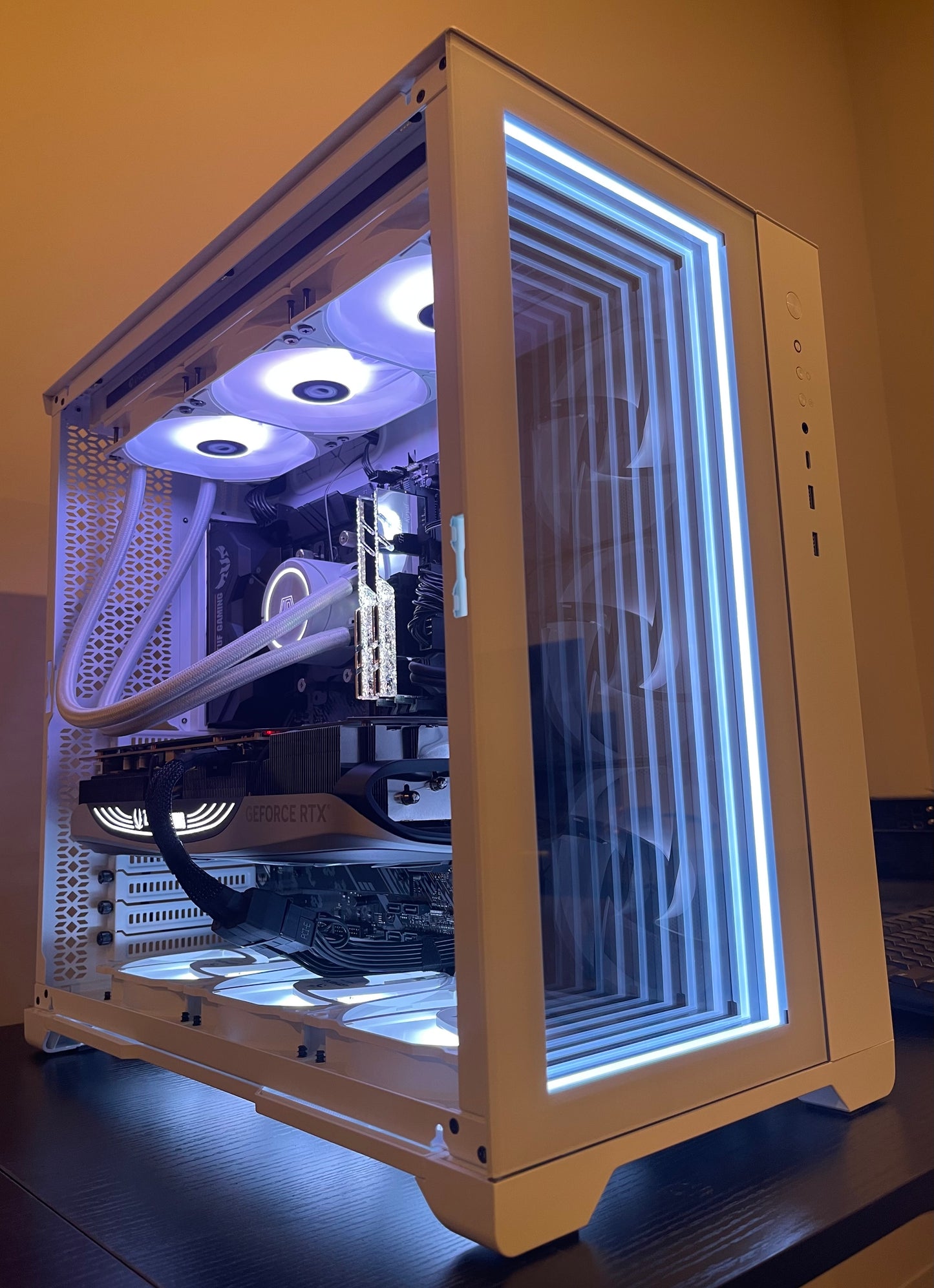 RTX 40 SUPER RYZEN 9 9900X Custom Built Gaming PC 32GB RAM 2TB SSD WiFi RGB WHITE BUILD