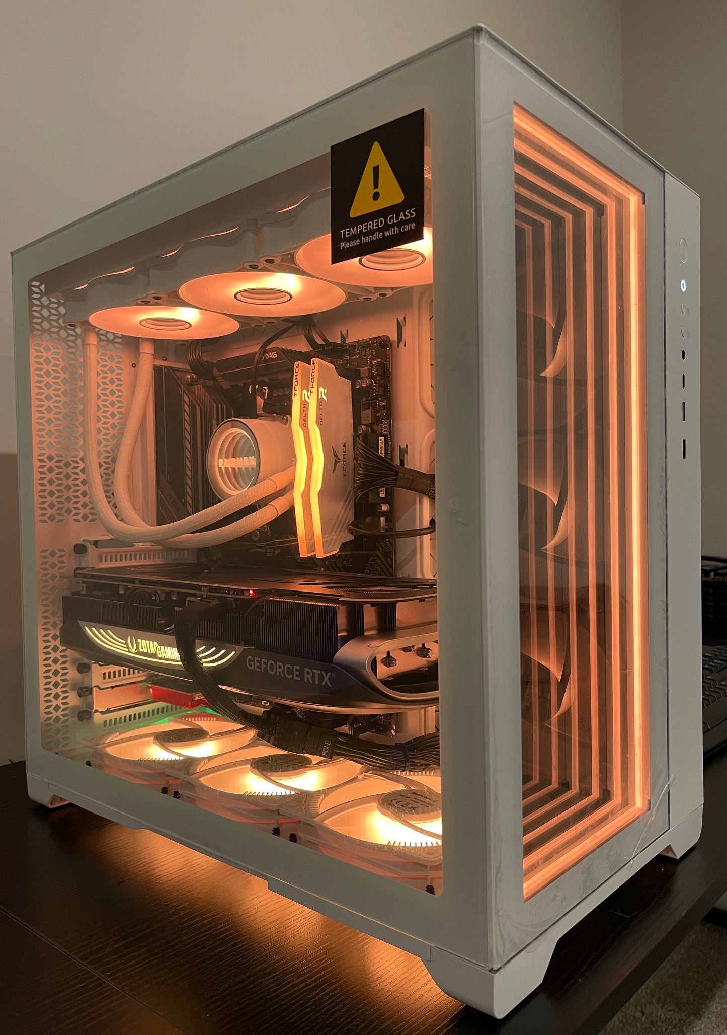 RTX 4080 SUPER RYZEN 9 7900X Custom Built Gaming PC 2TB SSD WiFi RGB WHITE BUILD