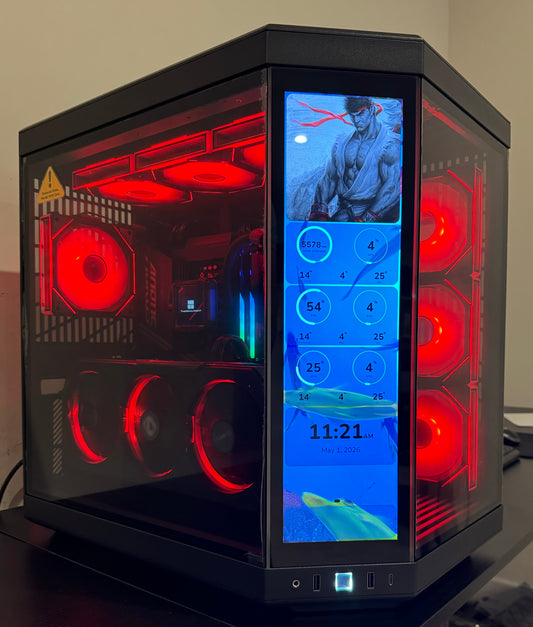 RTX 5090 CUSTOM BUILT GAMING PC RYZEN 9 9950X3D 64GB DDR5 RAM 4TB SSD WiFi 7 VR BLACK BUILD