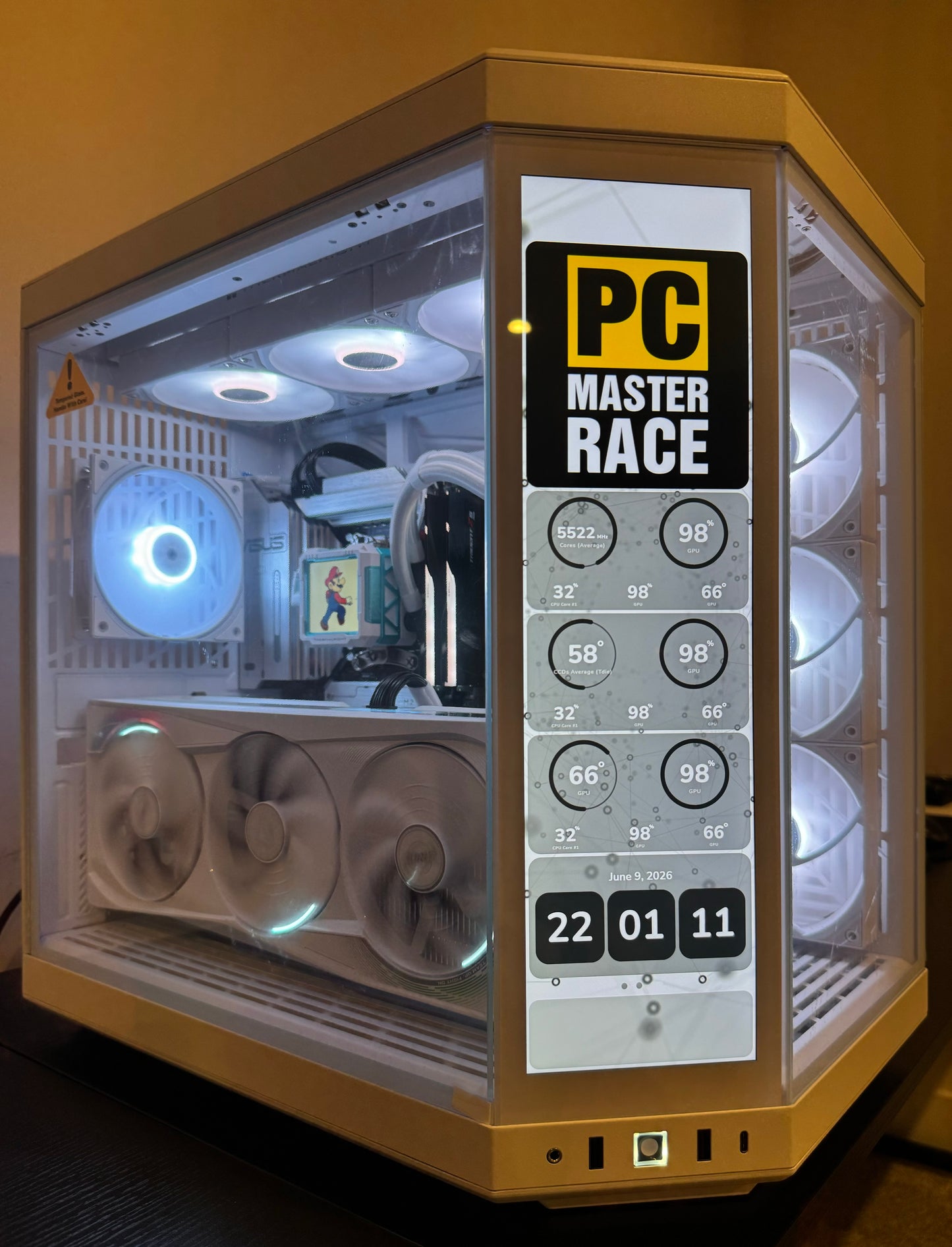 RTX 5090 CUSTOM BUILT GAMING PC RYZEN 9 9950X3D 64GB DDR5 RAM 4TB SSD WiFi 7 VR WHITE BUILD