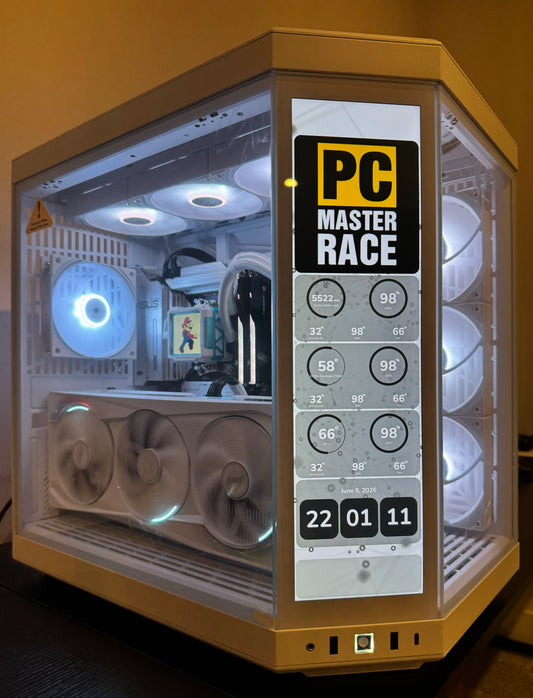 RTX 5090 CUSTOM BUILT GAMING PC RYZEN 9 9950X3D 64GB DDR5 RAM 4TB SSD WiFi 7 VR WHITE BUILD