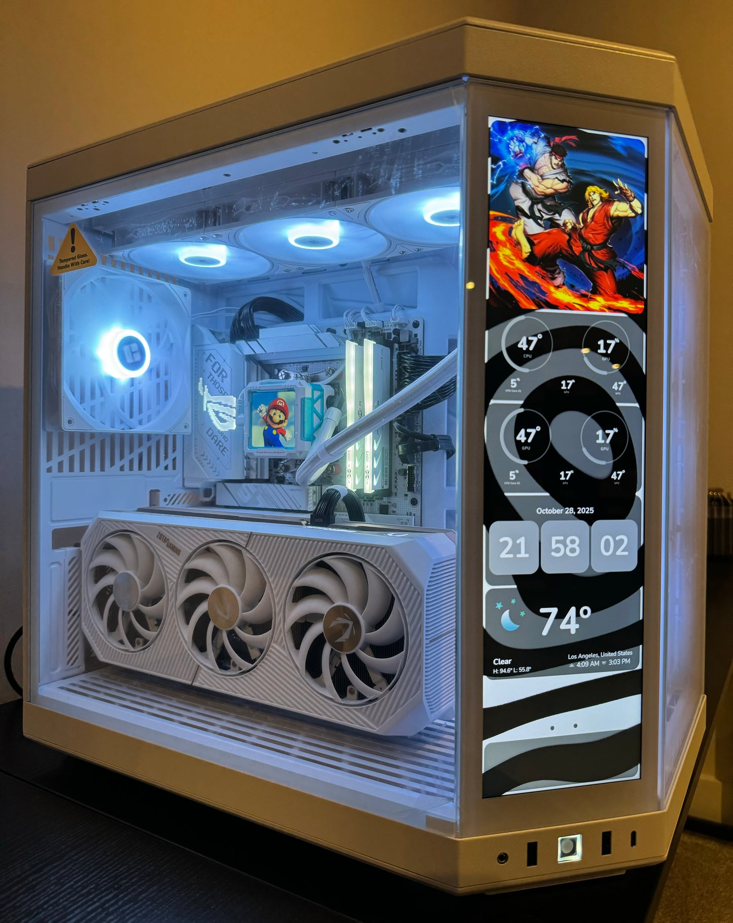 RTX 5090 CUSTOM BUILT GAMING PC RYZEN 7 9800X3D 32GB DDR5 RAM 2TB SSD WiFi 7 VR WHITE BUILD