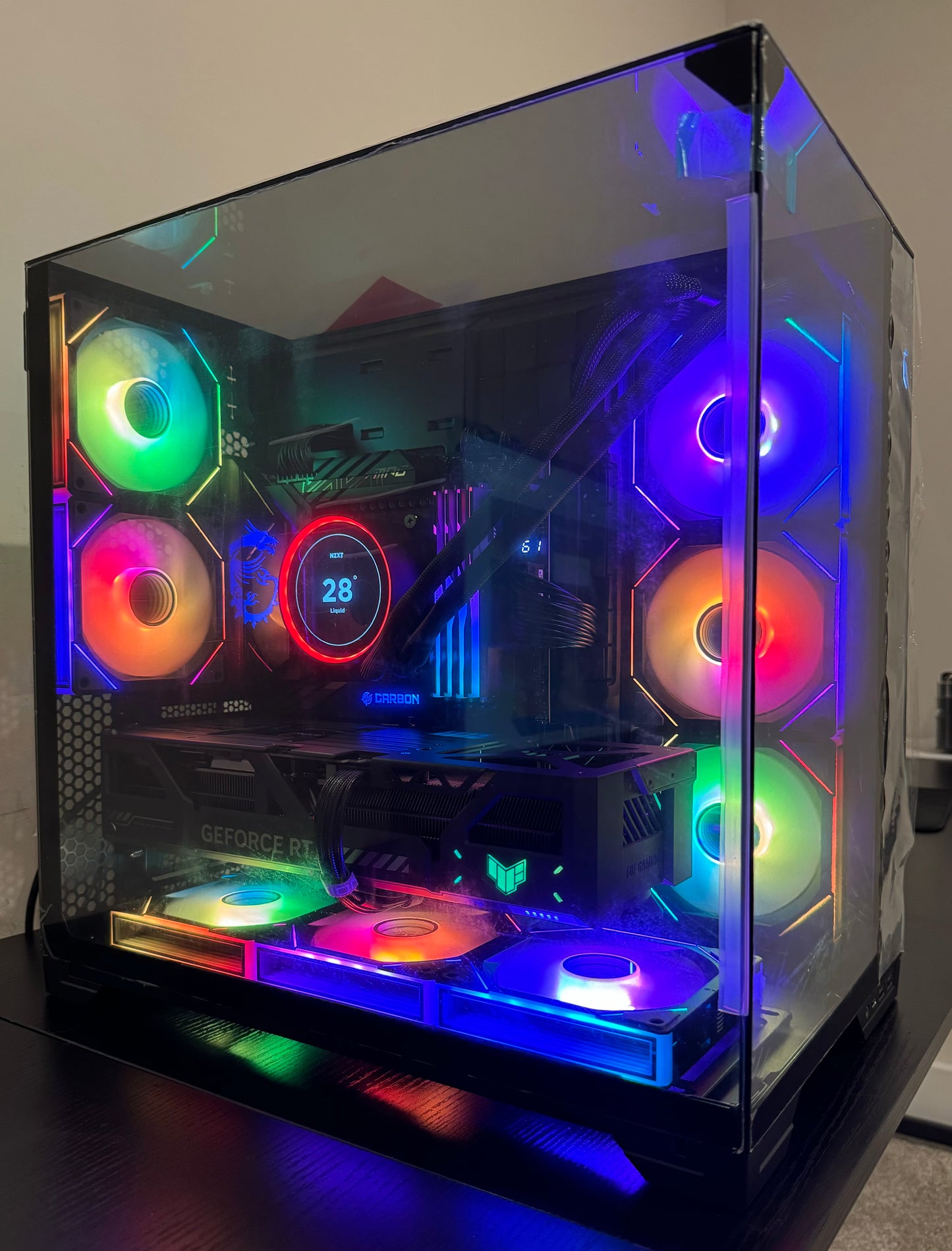 RYZEN 9 9950X3D AI WORKSTATION PC RTX 5090 128GB RAM 4TB NVME SSD WiFI RGB VR
