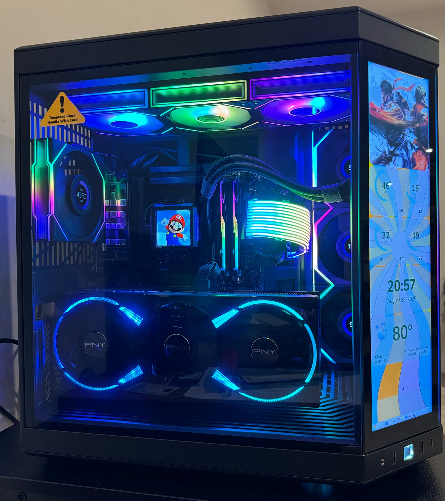 RTX 5090 CUSTOM BUILT GAMING PC RYZEN 9 9950X3D 64GB DDR5 RAM 8TB SSD WiFi 7 VR BLACK BUILD