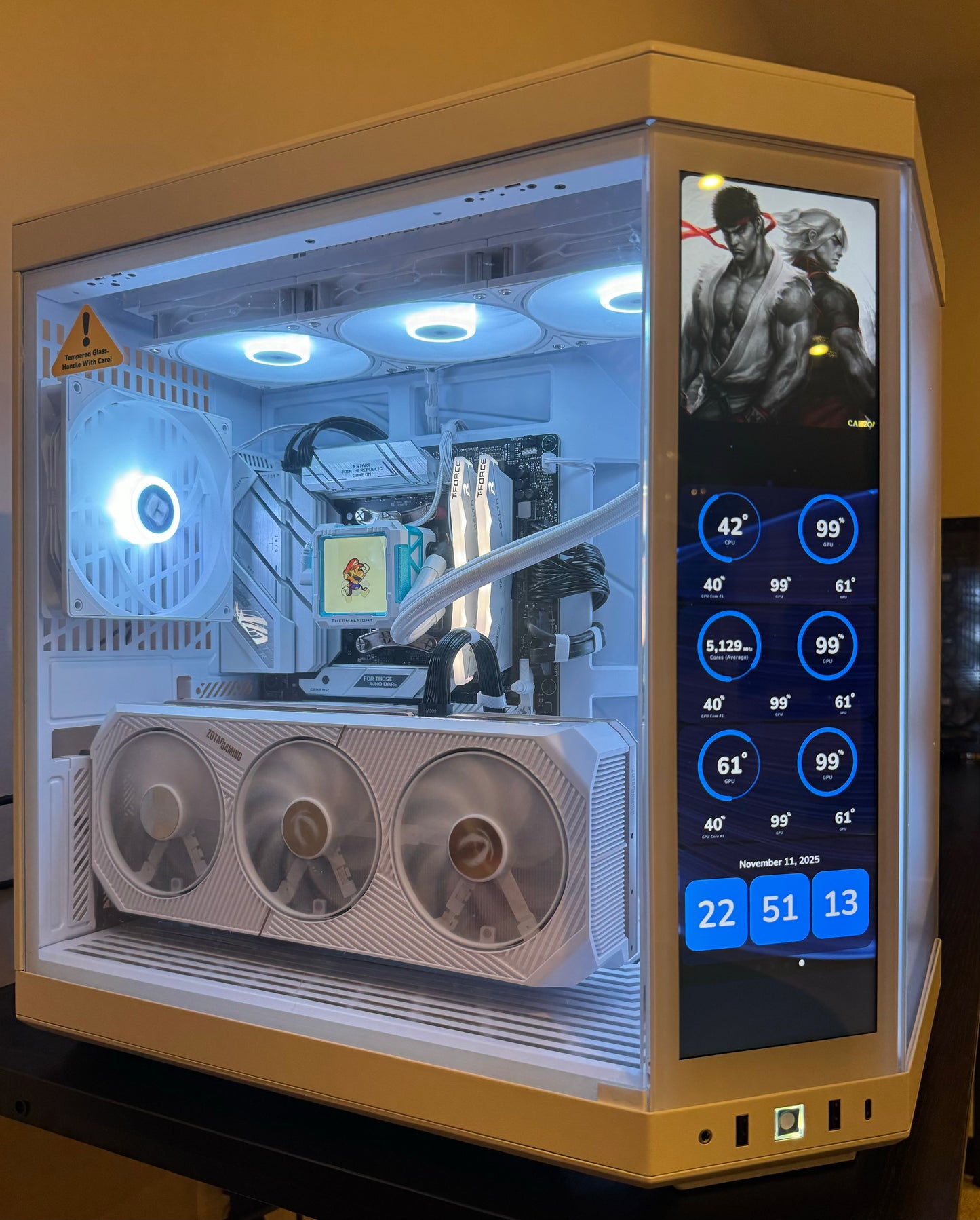 RTX 5080 RYZEN 7 9800X3D Custom Built Gaming PC 32GB DDR5 2TB SSD WiFi RGB - WHITE BUILD