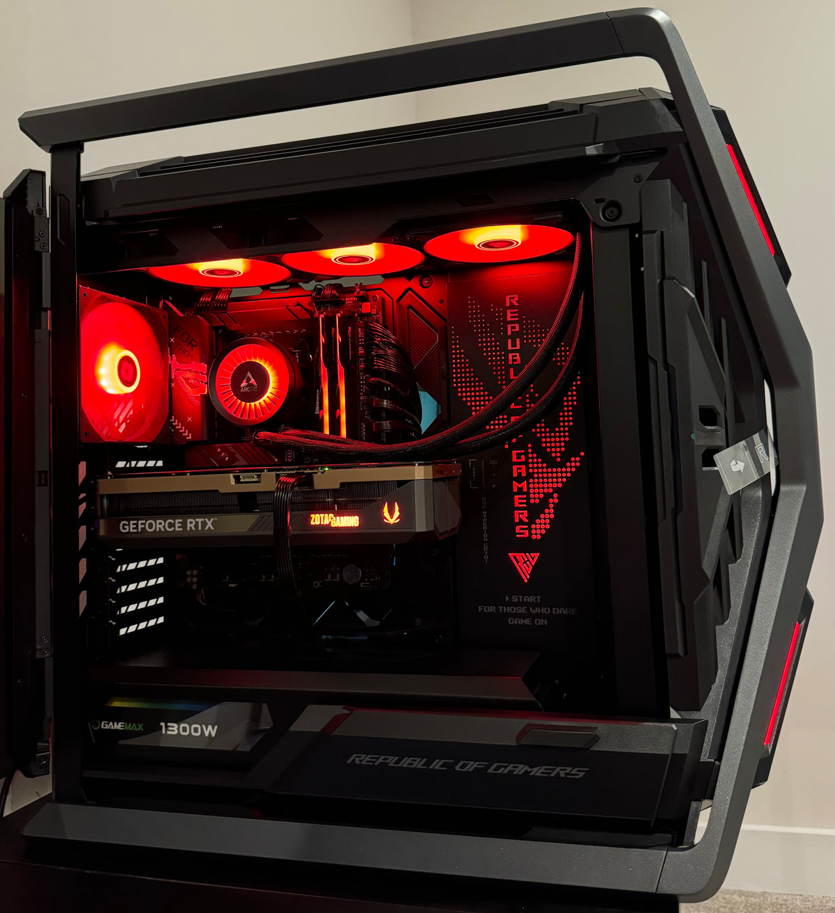 Custom Rog Build ROG HYPERION RTX 5090 CUSTOM BUILT GAMING PC Intel Core Ultra 9 285K 6 ...
