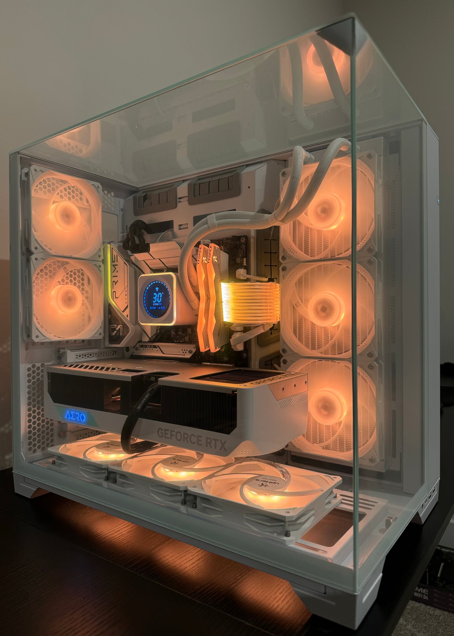 RTX 40 SUPER CUSTOM BUILT GAMING PC RYZEN 7800X3D 32GB DDR5 RAM 2TB SSD WiFi 6 VR WHITE BUILD