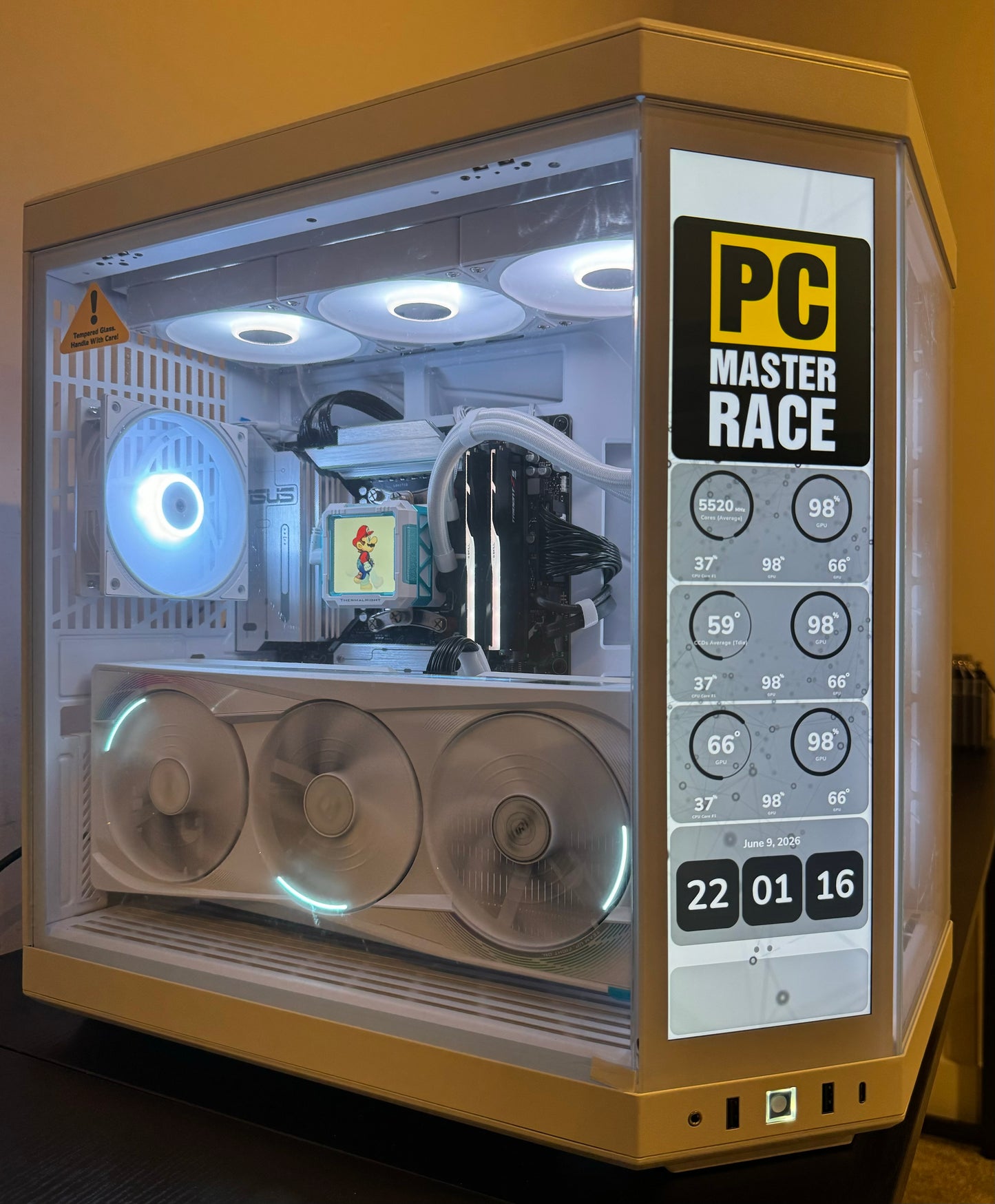 RTX 5090 CUSTOM BUILT GAMING PC RYZEN 9 9950X3D 64GB DDR5 RAM 4TB SSD WiFi 7 VR WHITE BUILD