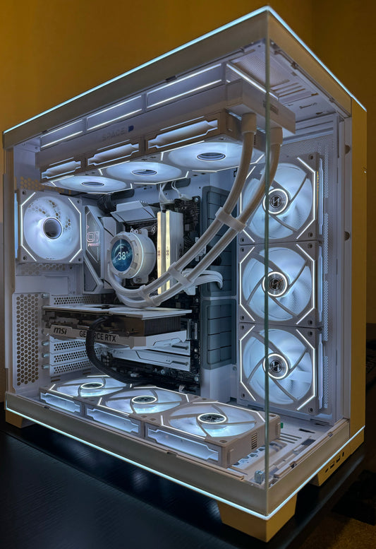 LIQUID COOLED RTX 5090 CUSTOM BUILT GAMING PC RYZEN 9 9950X3D 128GB RAM 2TB NVME SSD WiFI RGB VR