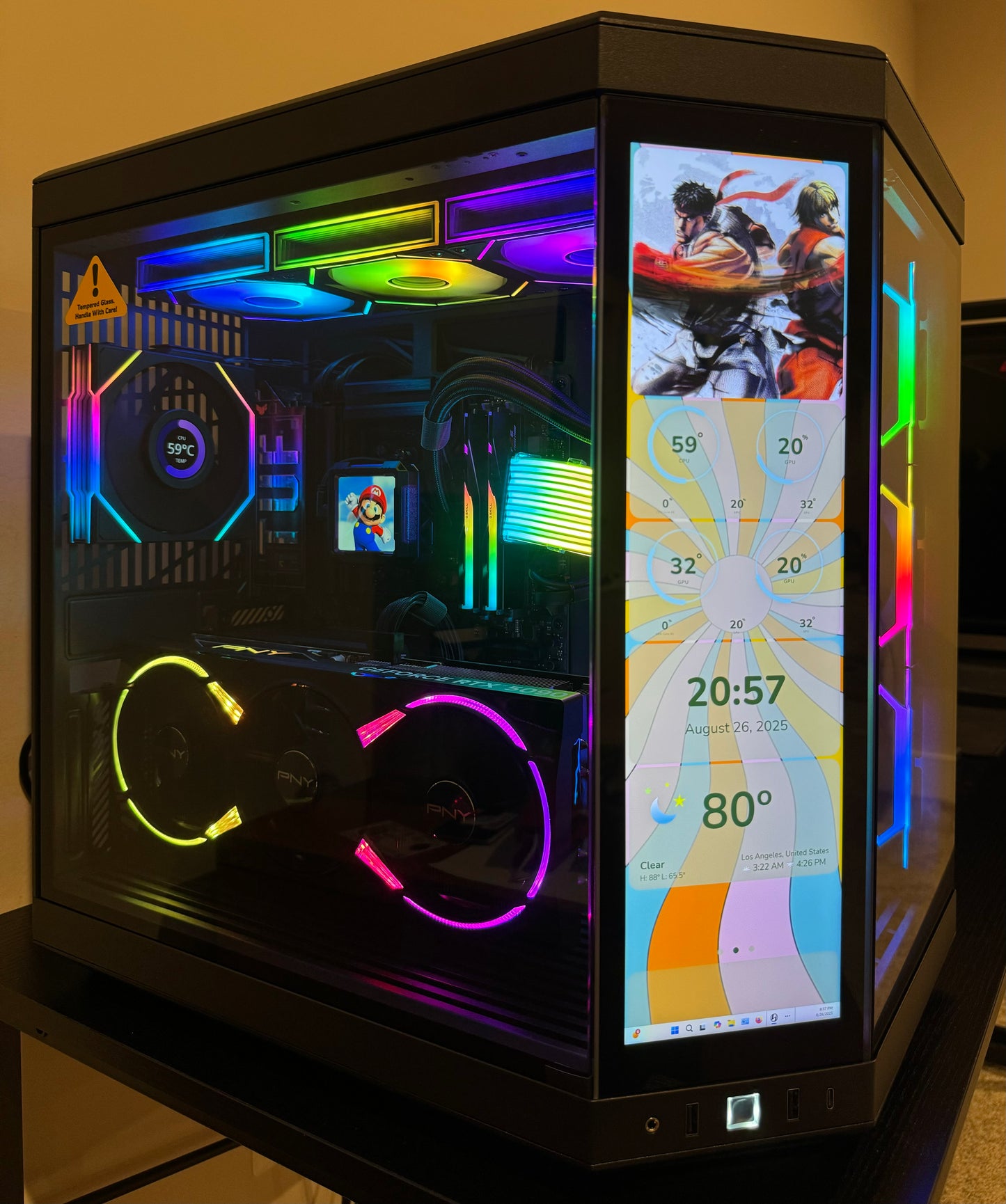 RTX 5090 CUSTOM BUILT GAMING PC RYZEN 9 9950X3D 64GB DDR5 RAM 8TB SSD WiFi 7 VR BLACK BUILD