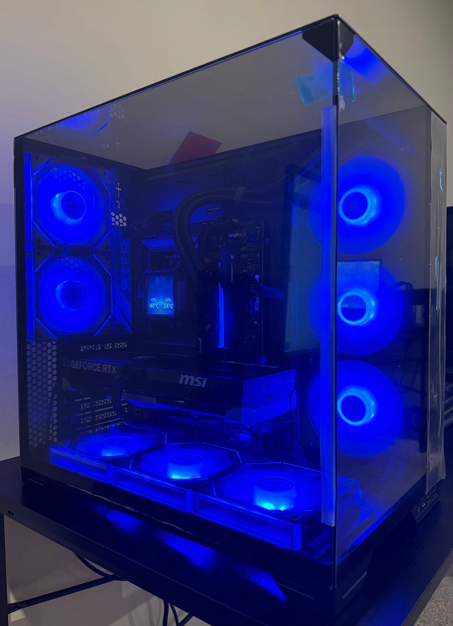 RTX 5090 AI WORKSTATION PC RYZEN 9 9950X 128GB RAM 6TB SSD WiFI RGB VR