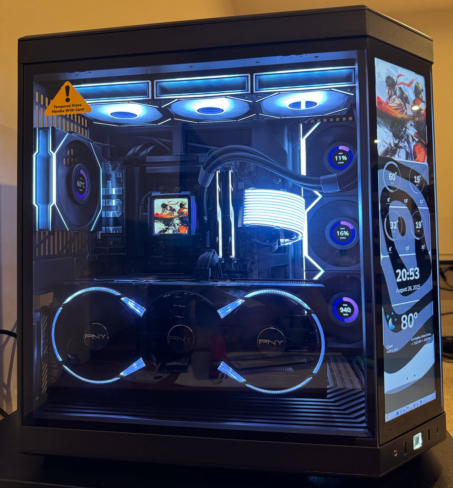 RTX 5090 CUSTOM BUILT GAMING PC RYZEN 9 9950X3D 64GB DDR5 RAM 8TB SSD WiFi 7 VR BLACK BUILD