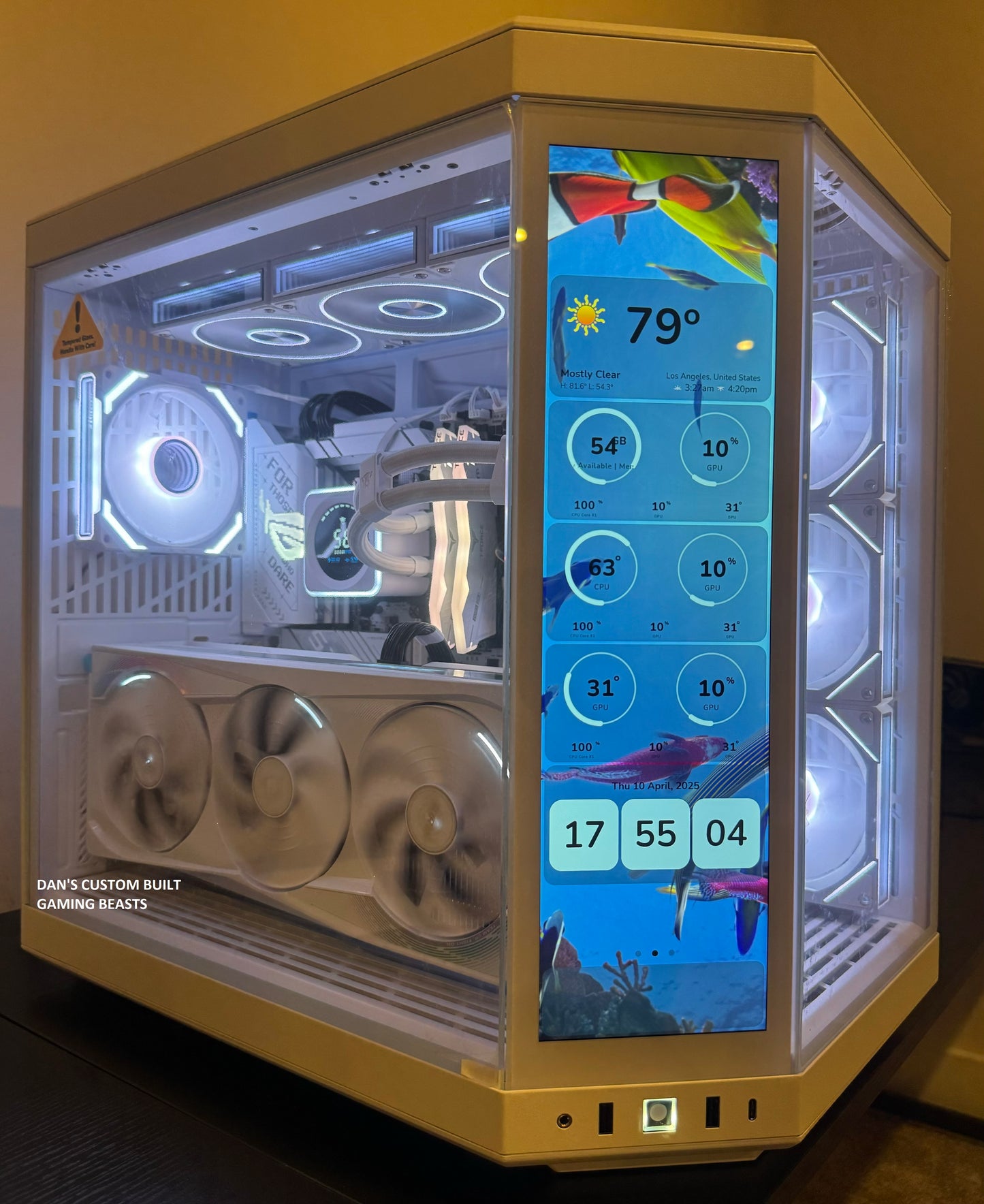 ULTIMATE CUSTOM BUILT GAMING PC - ROG ASTRAL 5080 RYZEN 9 9950X3D 64GB RAM 4TB 9100 Pro SSD WHITE BUILD